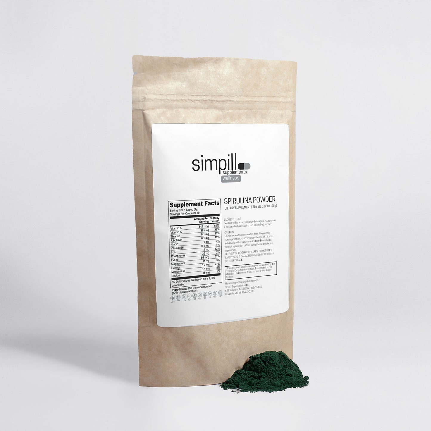 Organic Spirulina Powder