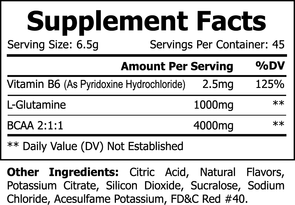 BCAA + L-Glutamine (Fruit Punch)